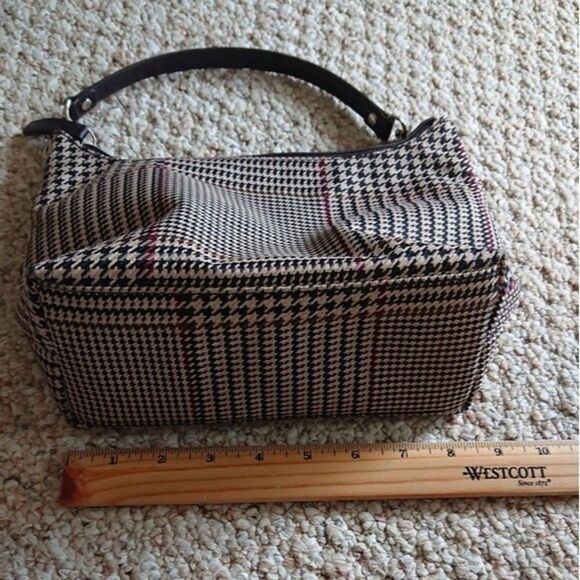 Lauren Ralph Lauren Black, beige, red Herringbone Bag Trimmed in Black - Picture 10 of 12